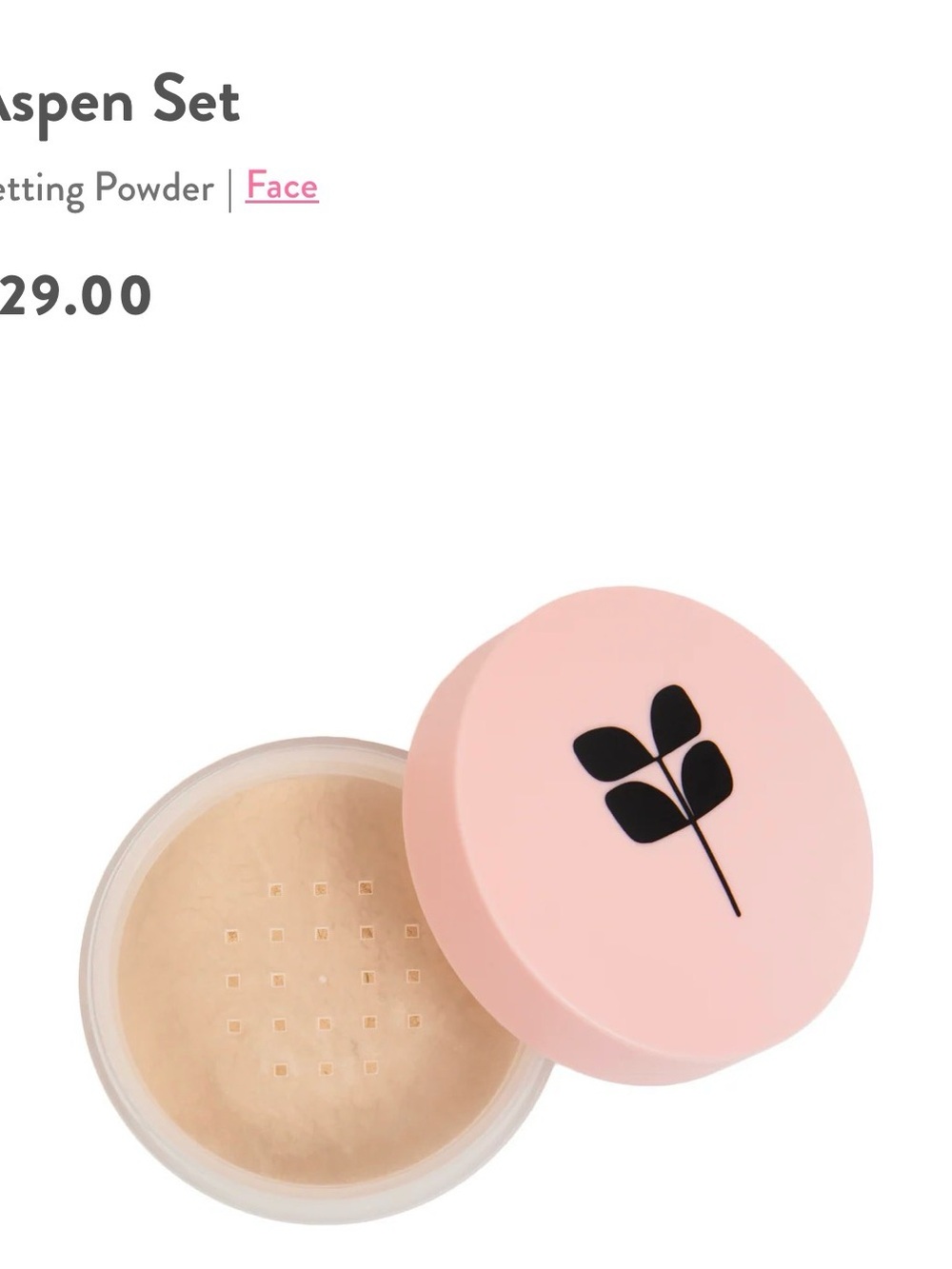 Red Aspen Aspen Set Loose Setting Powder | Soft Matte Blurring | NIB